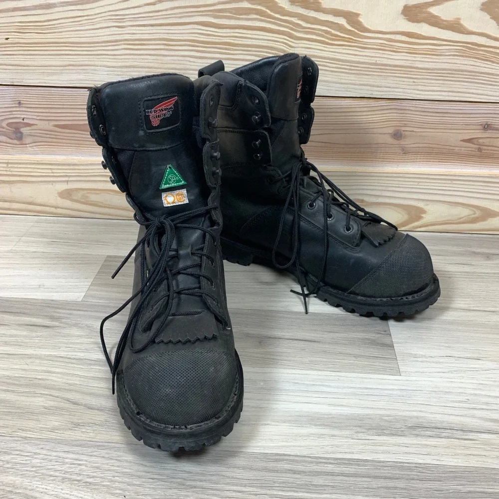 Red Wing Boots Men 12 Gore-Tex 3527 Safety Toe Waterproof Vibram Work‎ Kiltie